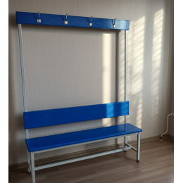 Мягкая скамейка для раздевалки 1,5м, односторонняя